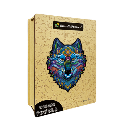 Blauer Wolfskönig-Puzzle
