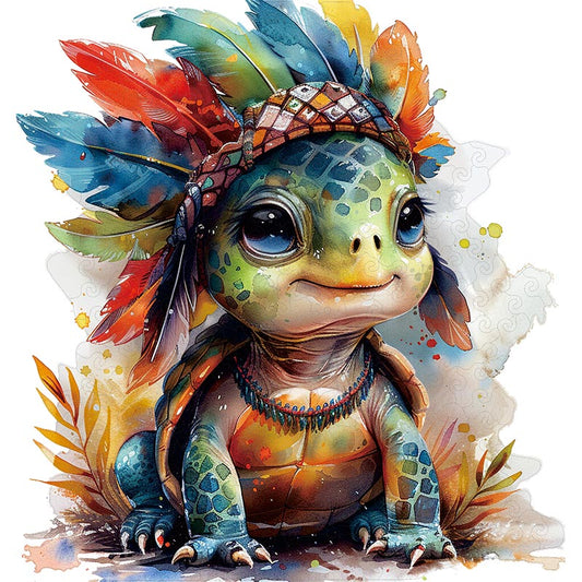 Bunte Babyschildkröte