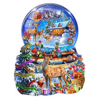 Weihnachtselch-Puzzle