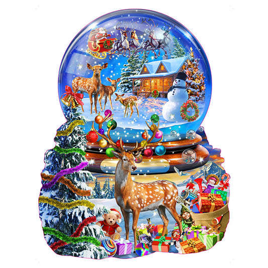 Weihnachtselch-Puzzle