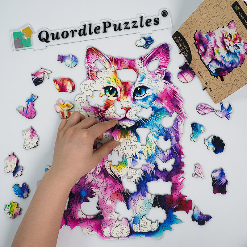 Zartes Katzen-Aquarell