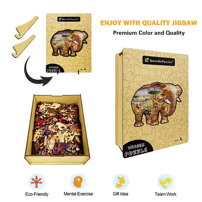 Chesterman-Elefant-Holzpuzzle