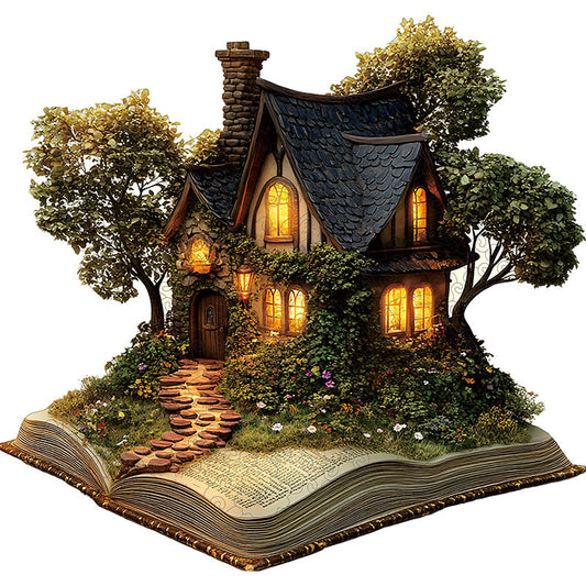 3D Gemütliches Cottage Holzpuzzle