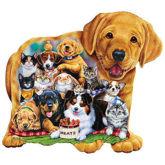 Hunde- und Katzen-Puzzle
