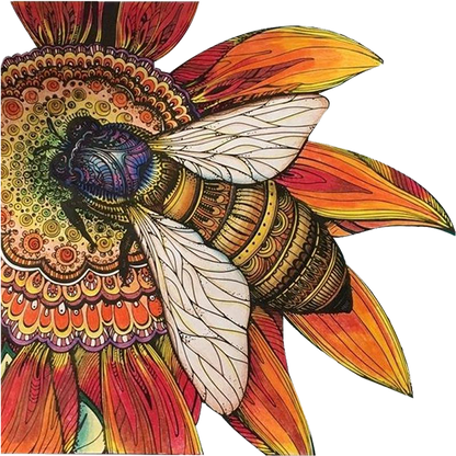 🔥Letzter Tag –Bienen Holzpuzzle