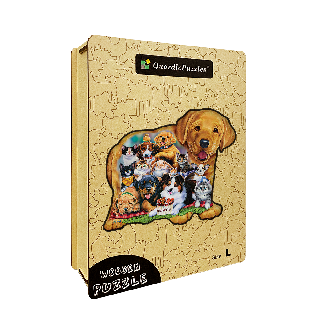 Hunde- und Katzen-Puzzle
