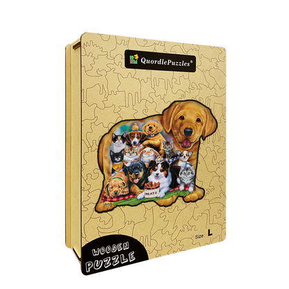 Hunde- und Katzen-Puzzle