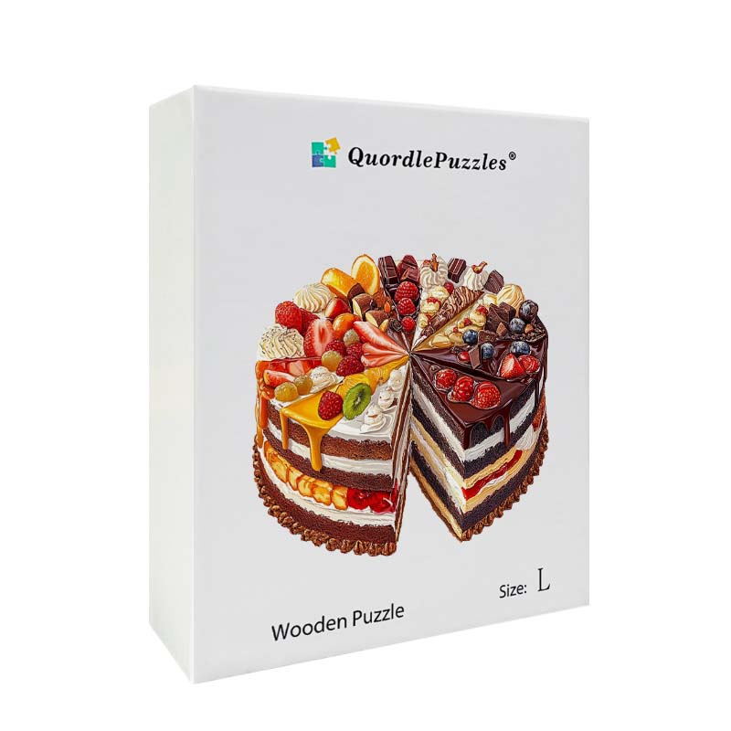 3D Obstkuchen Holzpuzzle