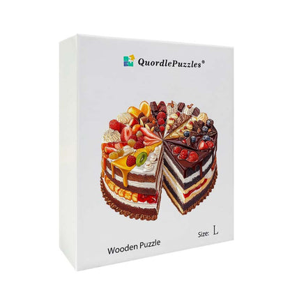 3D Obstkuchen Holzpuzzle