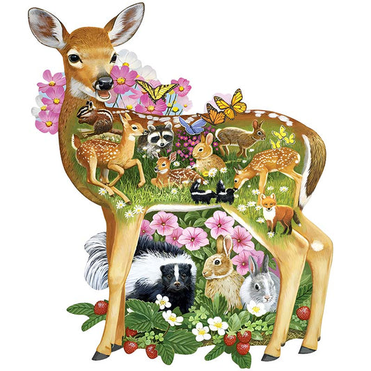 Sika-Hirsch-Heimpuzzle