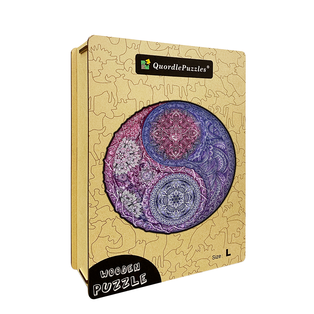 Mandala-Blumen-Puzzle
