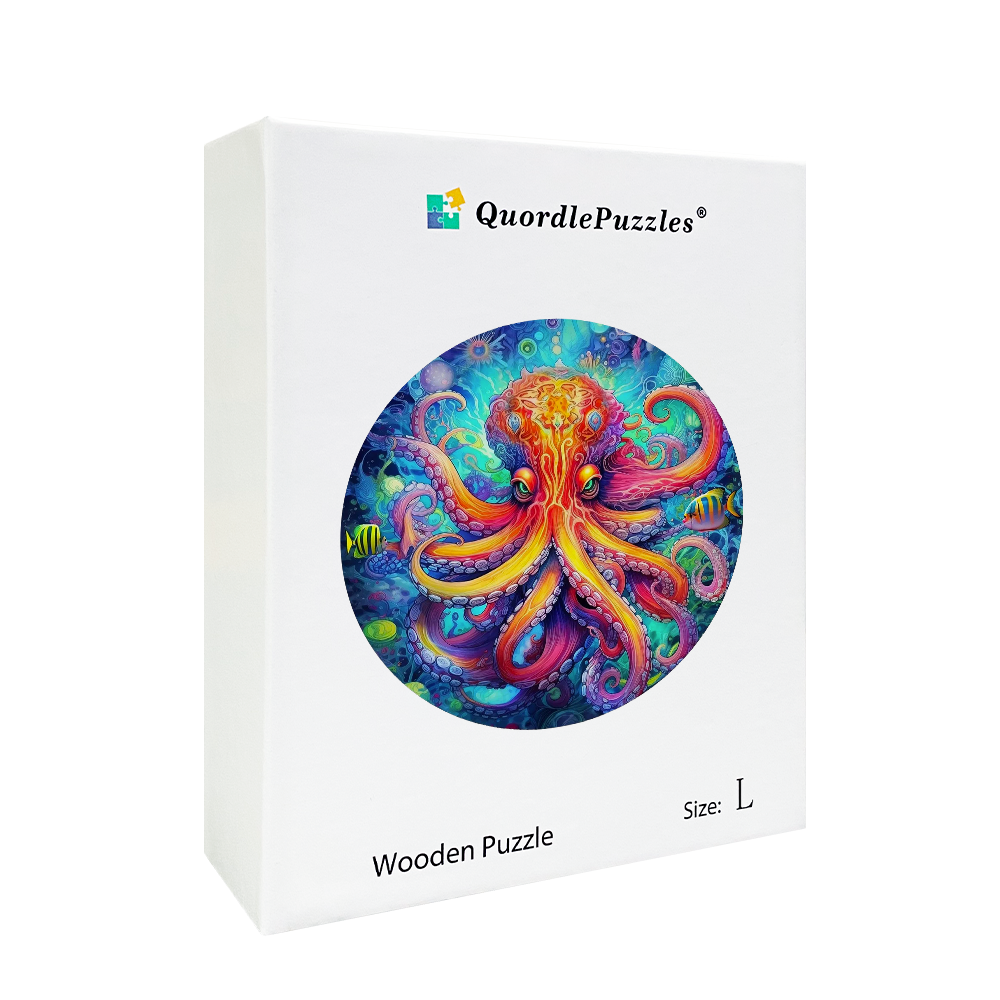 Oktopus Lebendiges Holzpuzzle