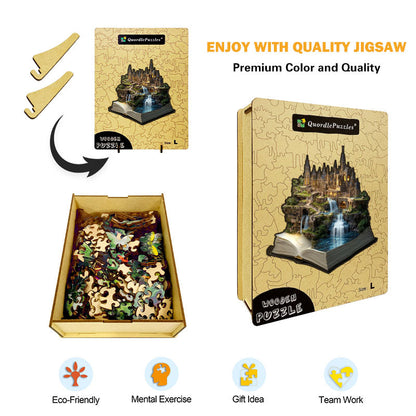 3D gotische burg holzpuzzle