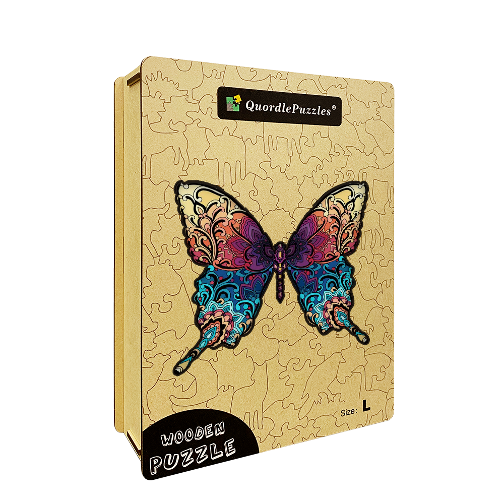 Buntes Schmetterlings-Puzzle