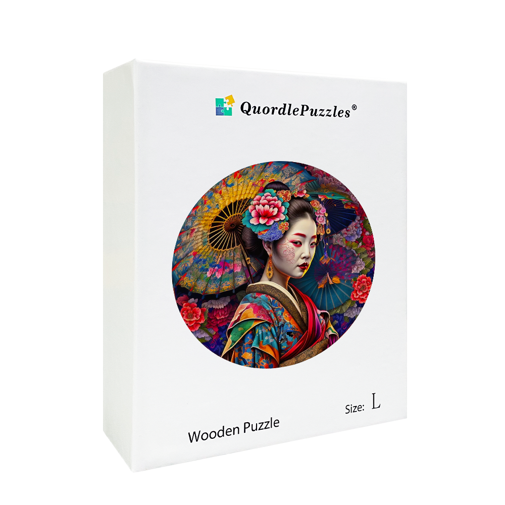 Japanisches Geisha-Holzpuzzle