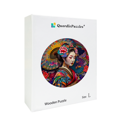 Japanisches Geisha-Holzpuzzle